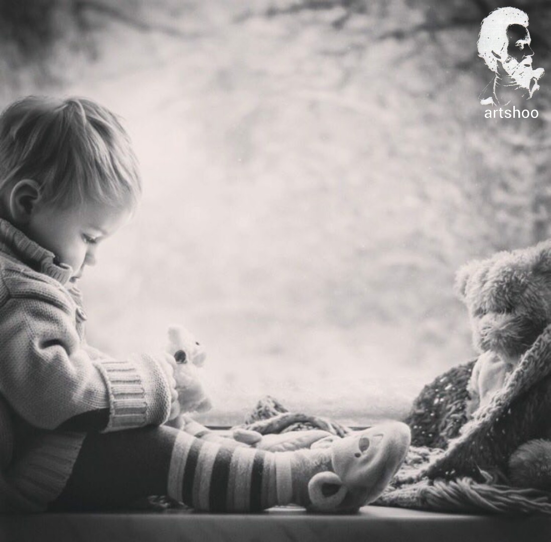 مدل کودک سیاه قلم